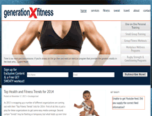 Tablet Screenshot of generationxfitness.com